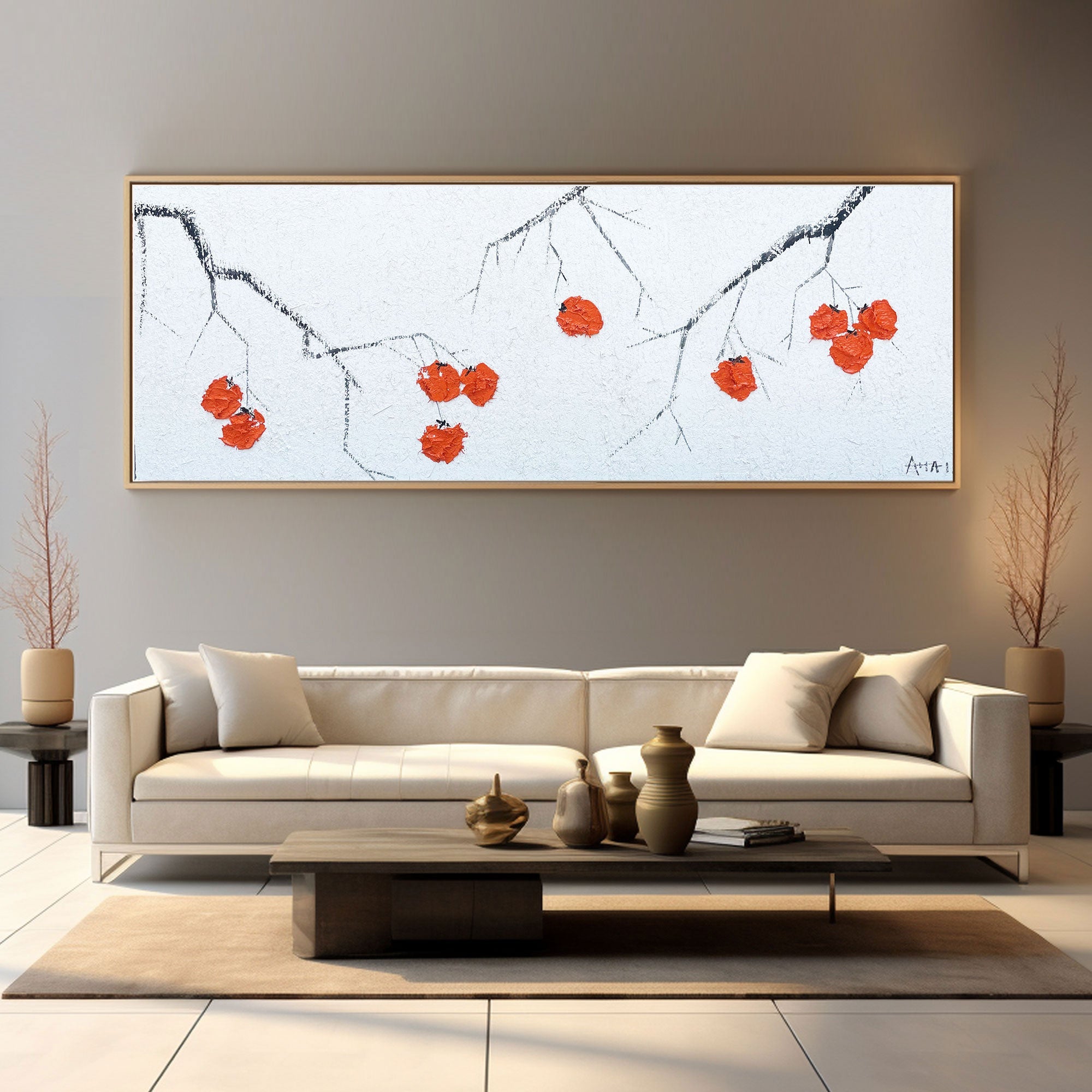 Abstract Painting "Vinterens Glimt"