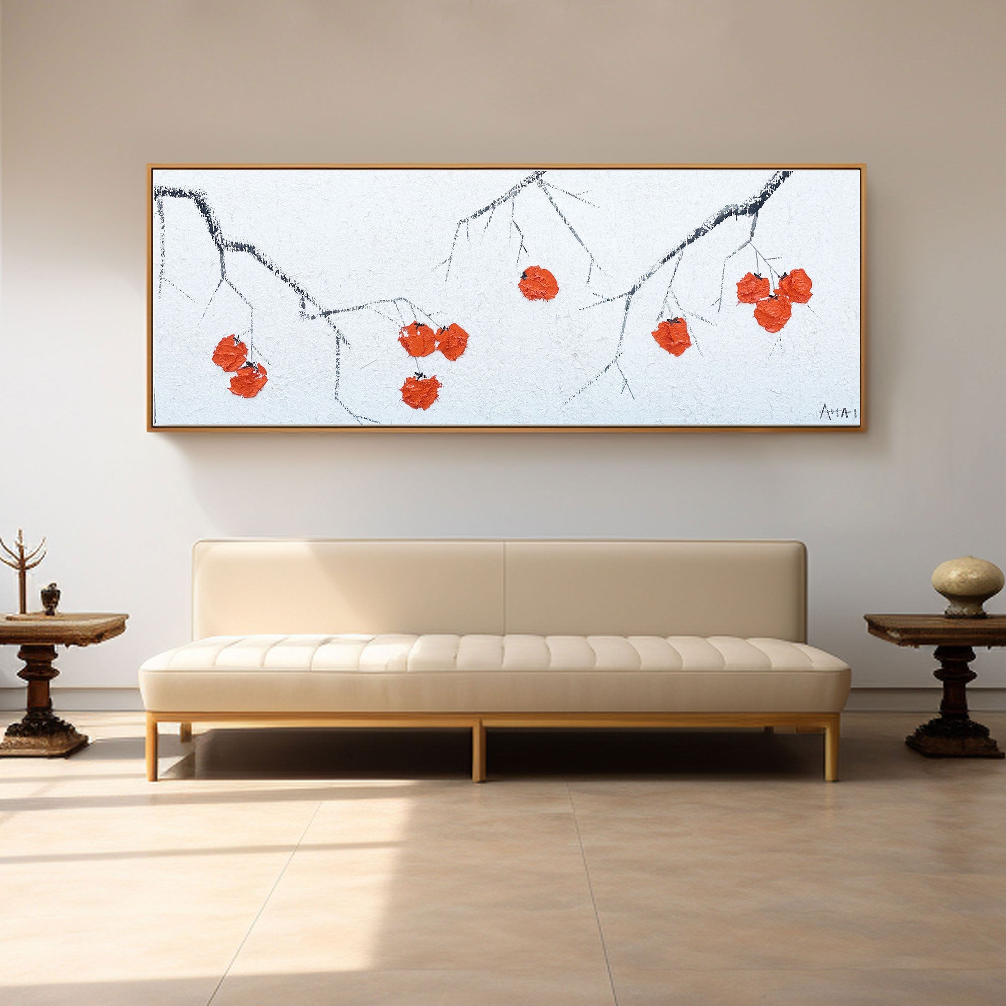 Abstract Painting "Vinterens Glimt"