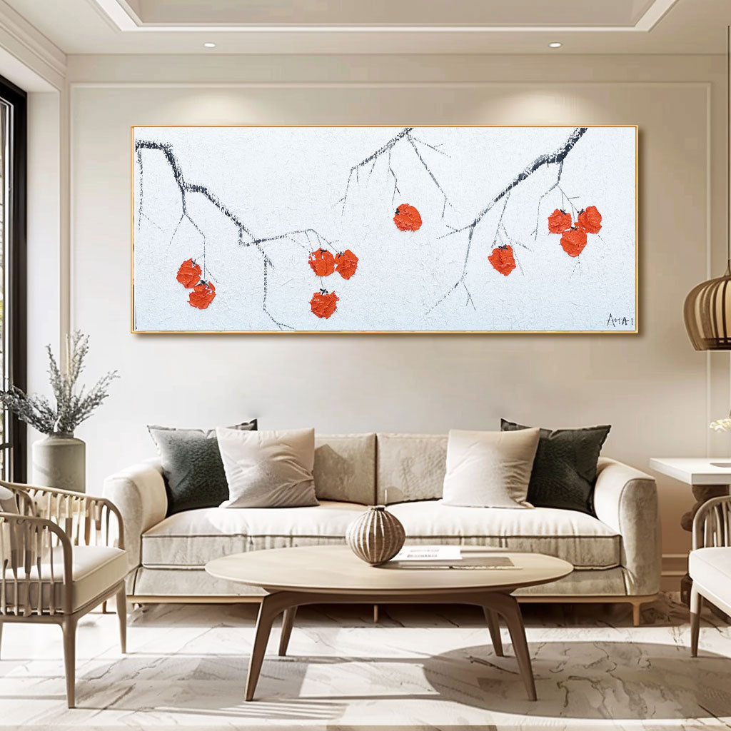 Abstract Painting "Vinterens Glimt"