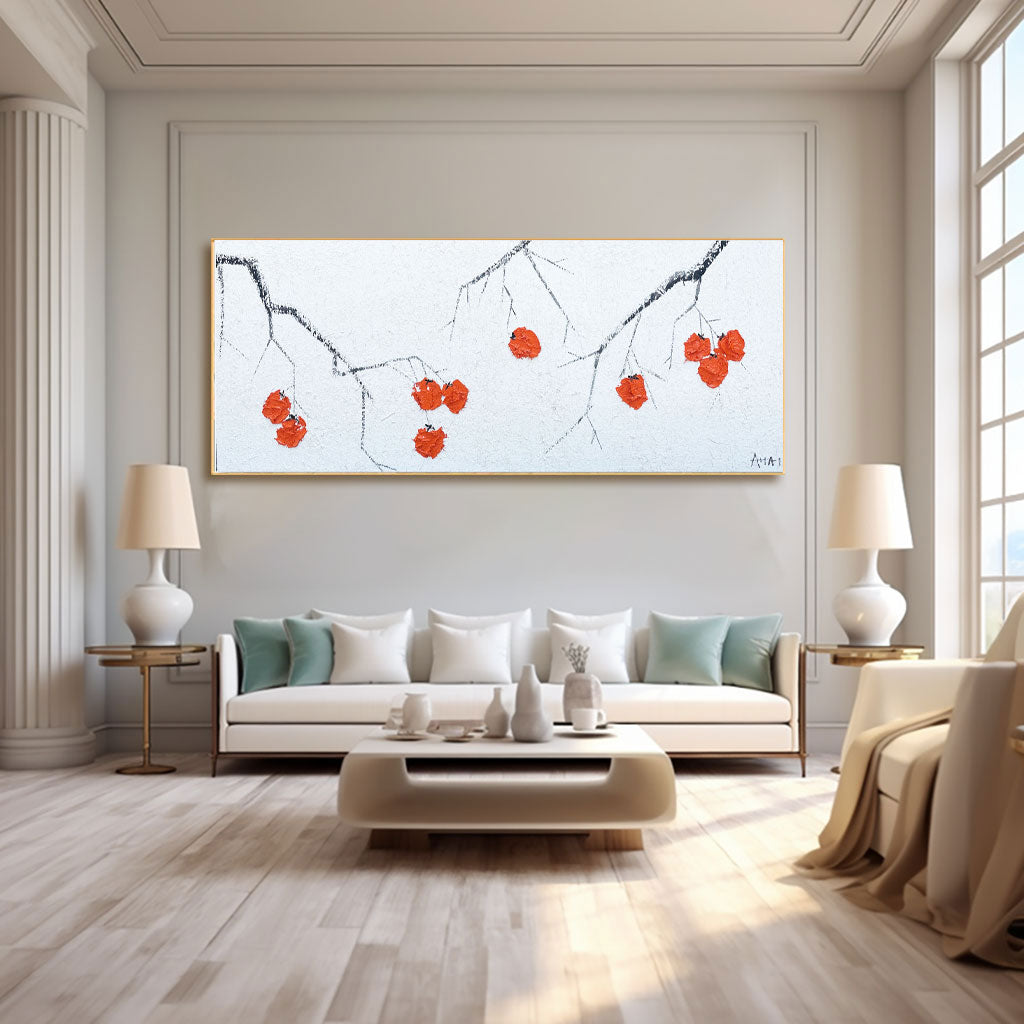 Abstract Painting "Vinterens Glimt"