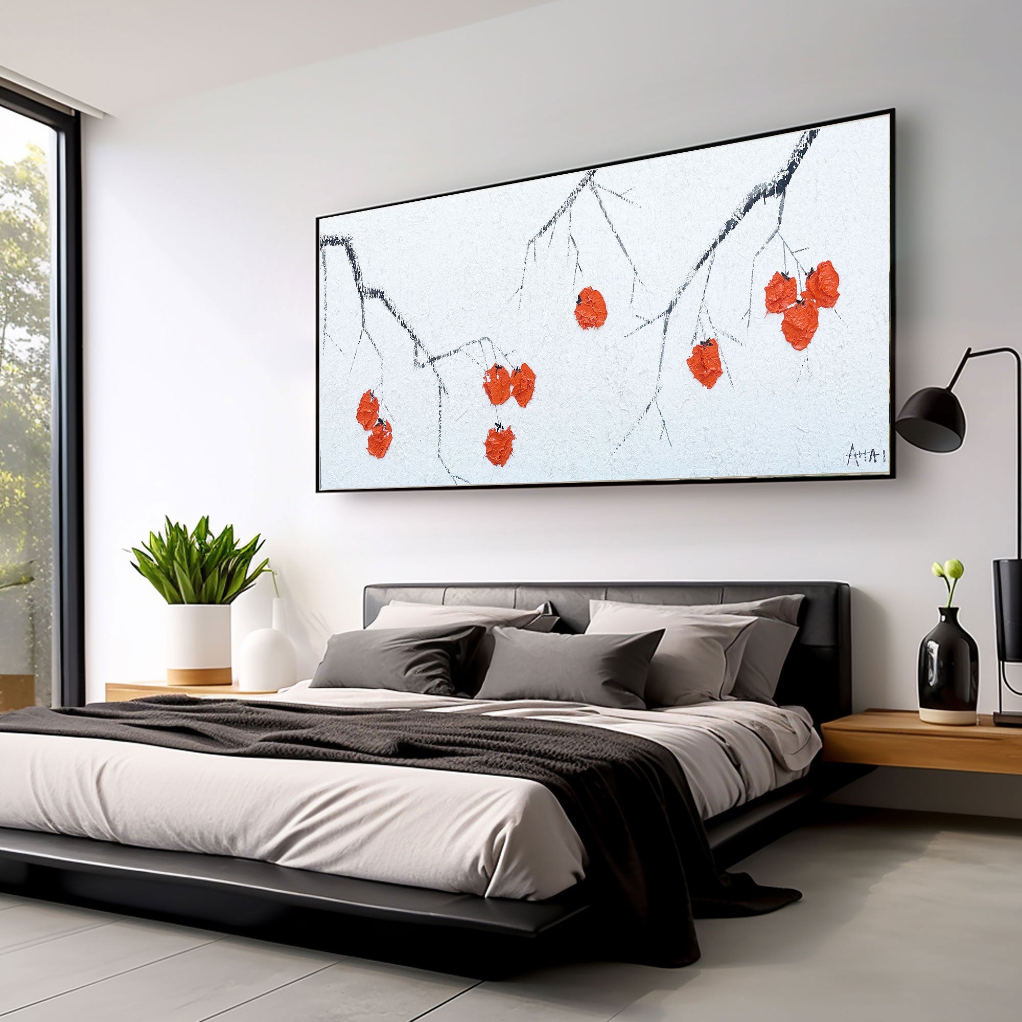 Abstract Painting "Vinterens Glimt"
