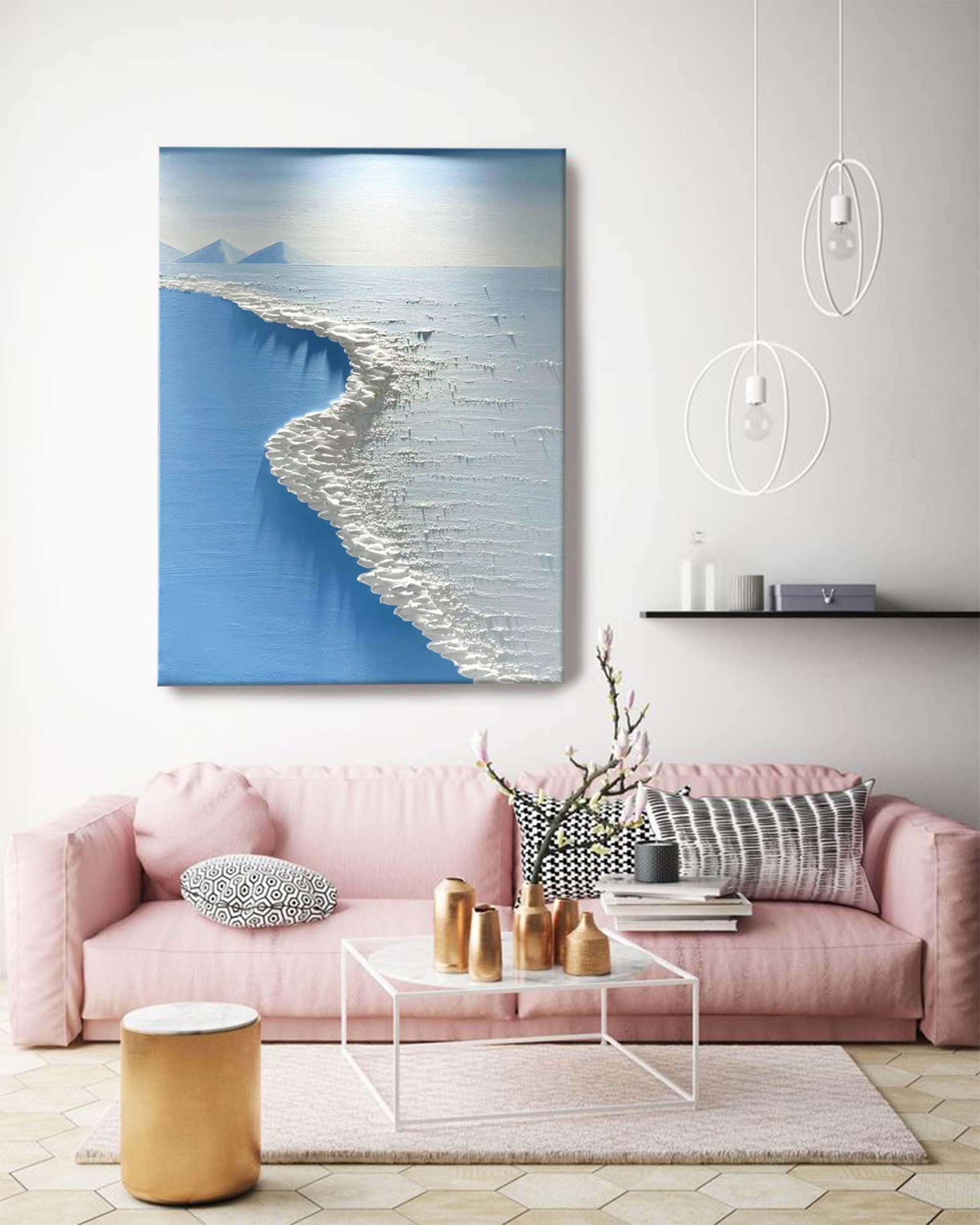 Strand &amp; Hav Lærredskunst #BE001