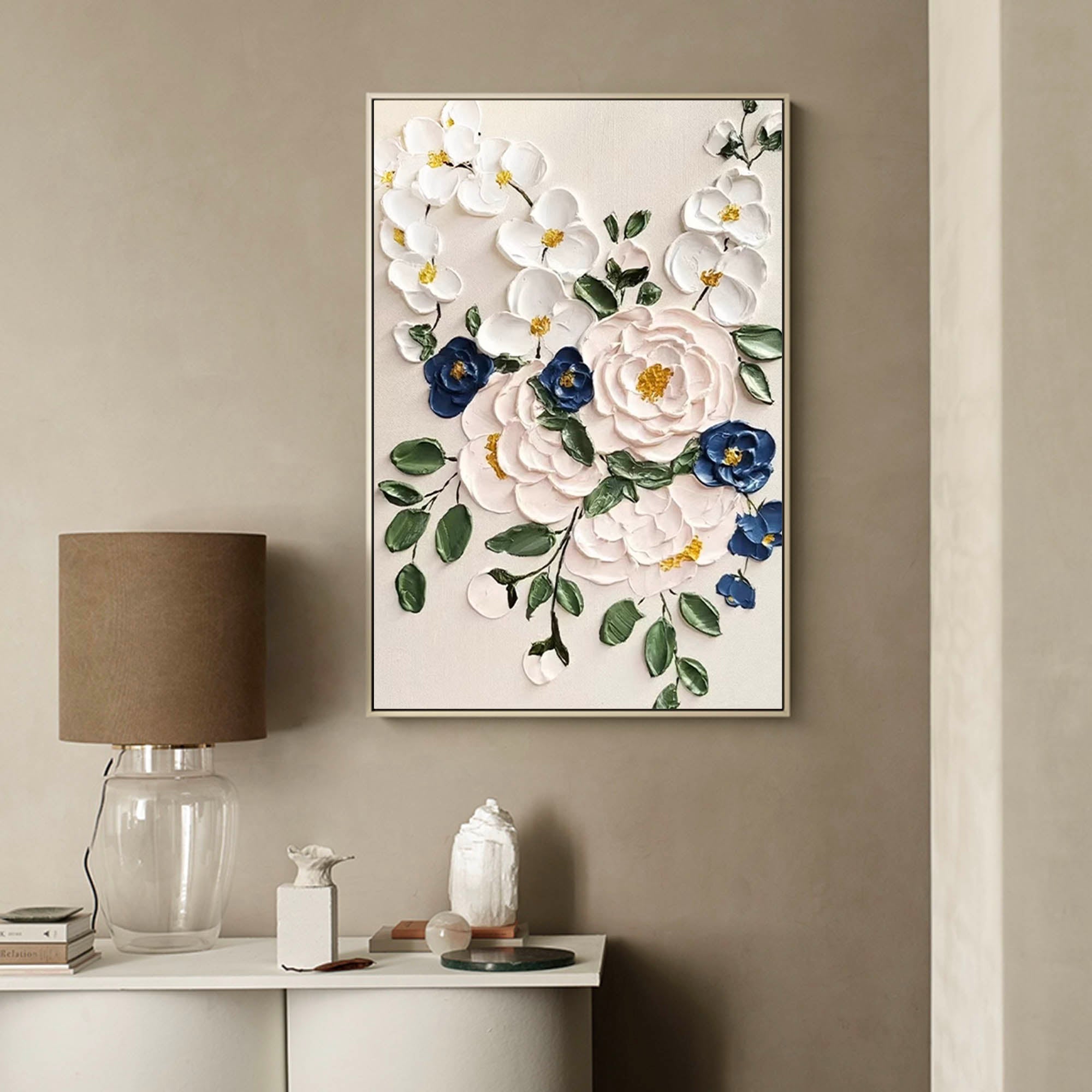 Blomsterlærredskunst #FL007