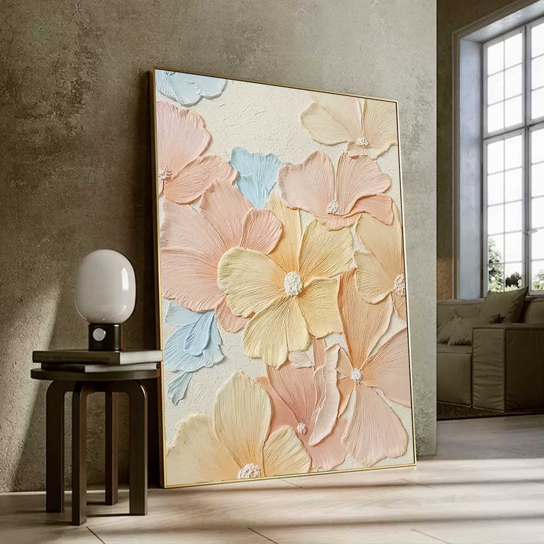Blomsterlærredskunst #FL015
