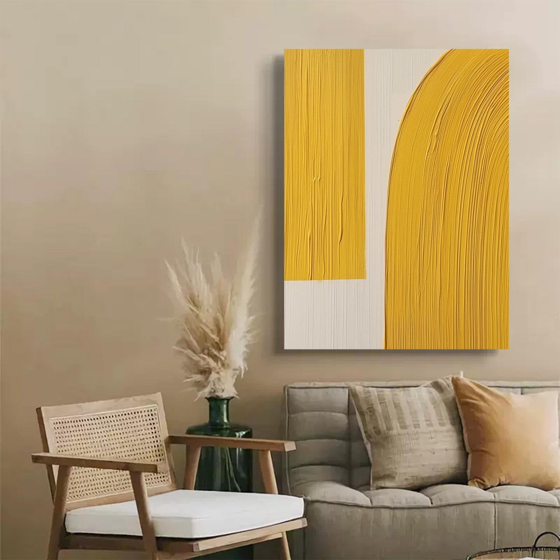 Minimalistisk lærredskunst #MI053