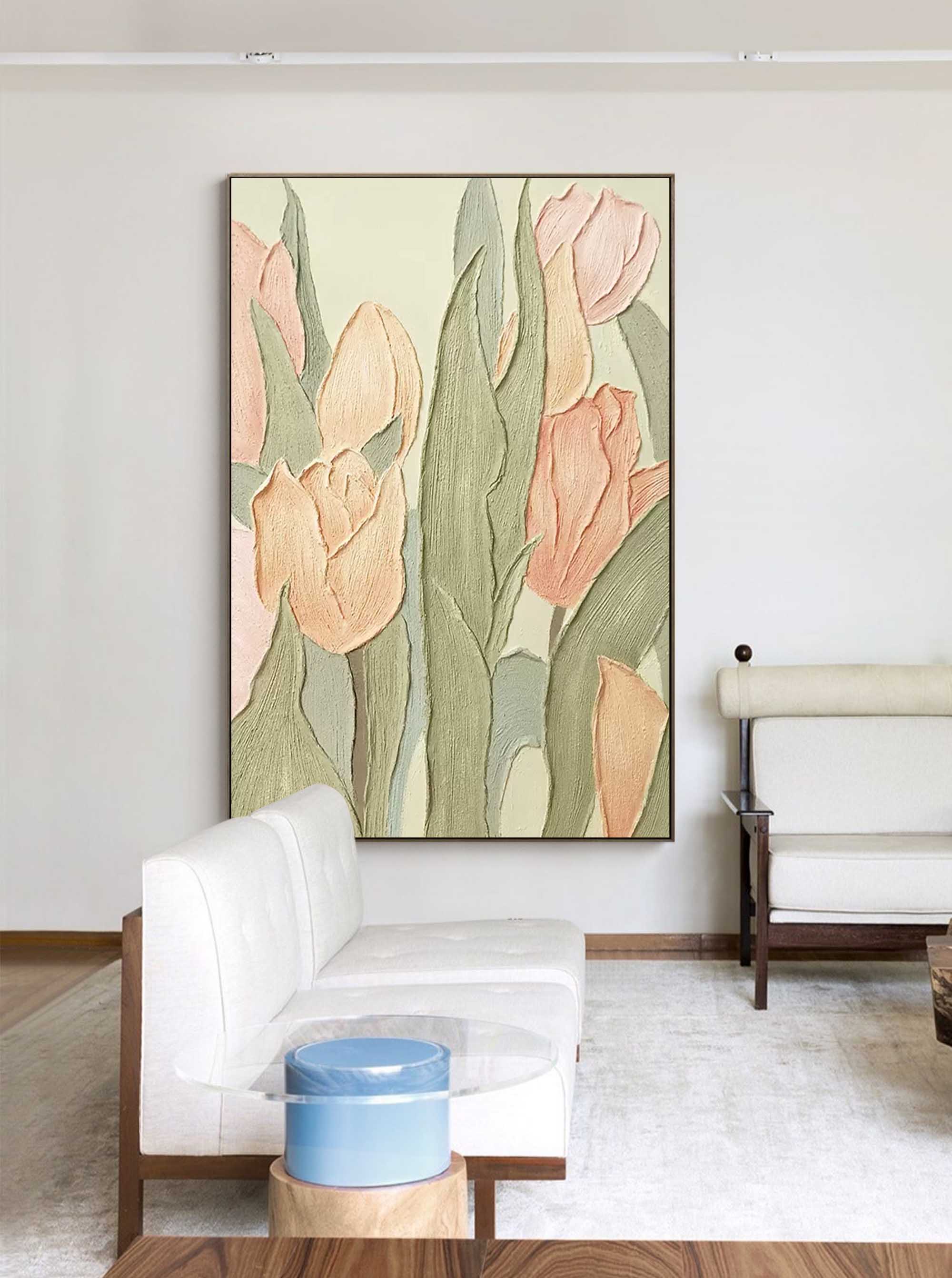 Blomsterlærredskunst #FL014