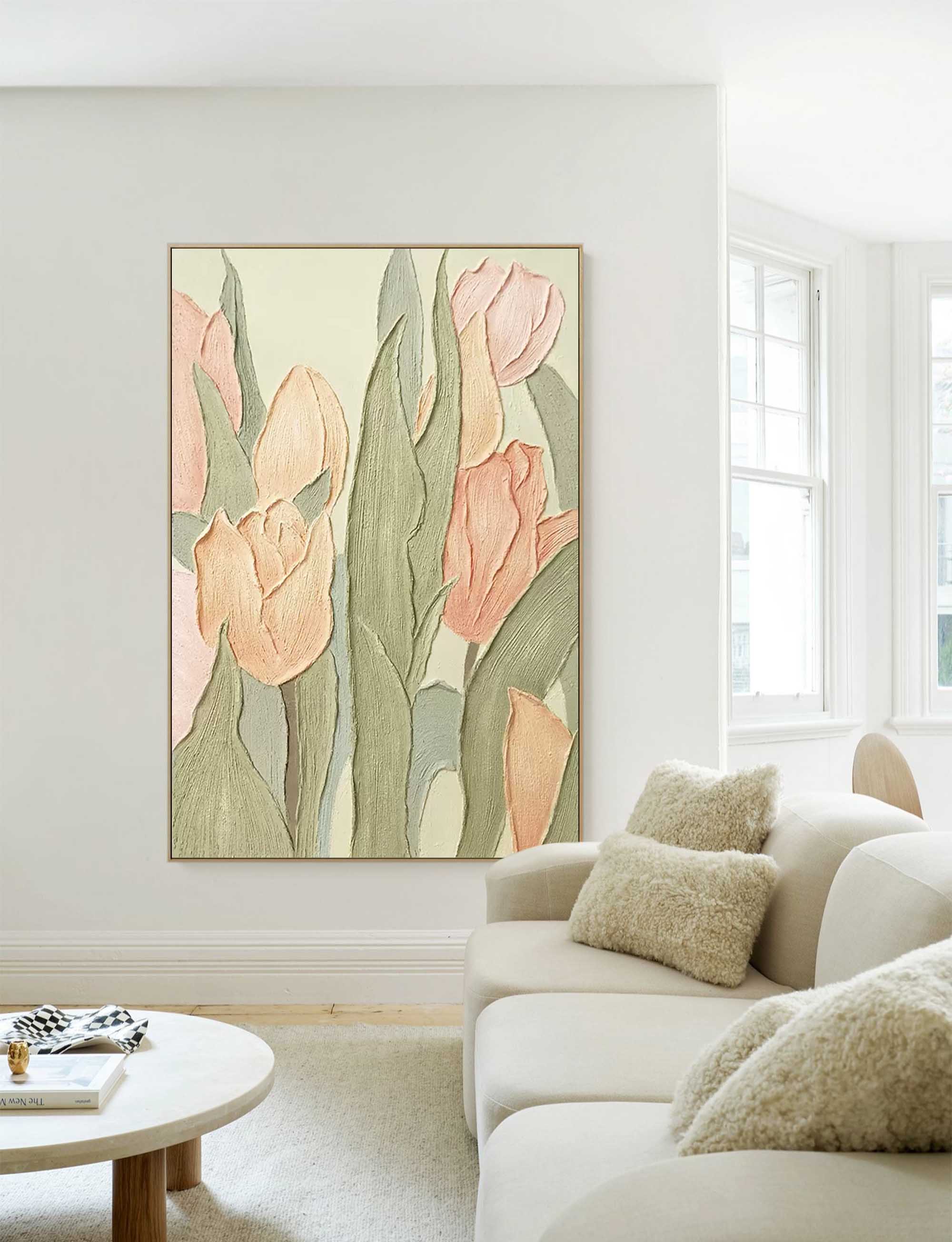 Blomsterlærredskunst #FL014