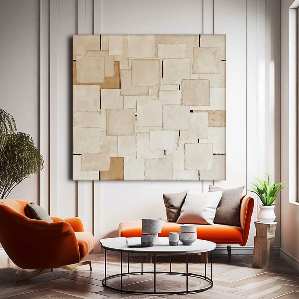 Minimalistisk lærredskunst #MI081