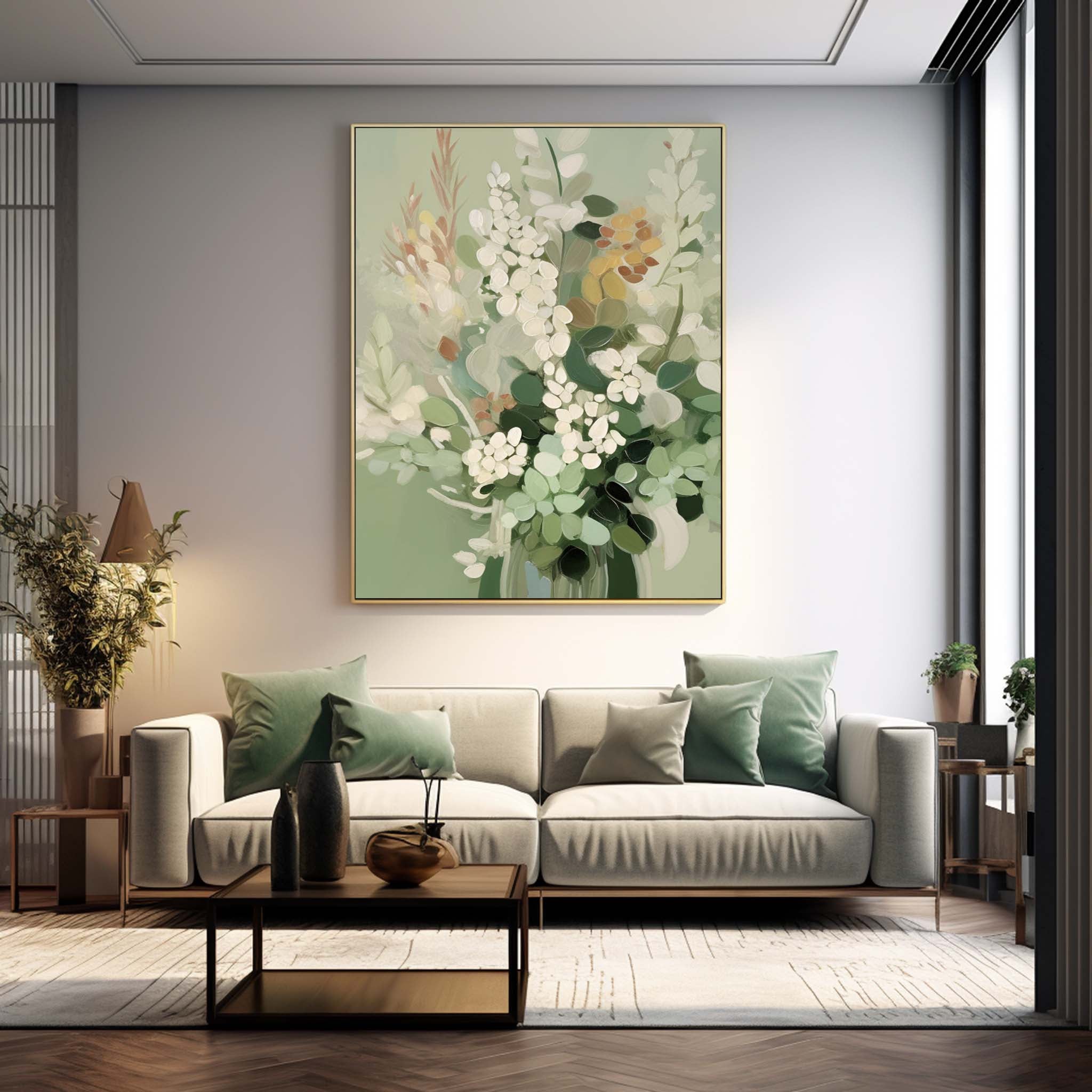 Blomsterlærredskunst #FL032