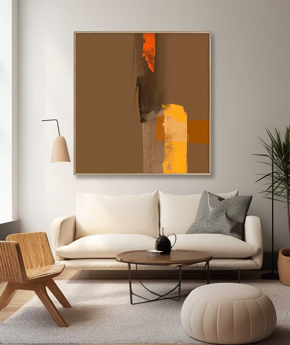 Minimalistisk lærredskunst #MI080