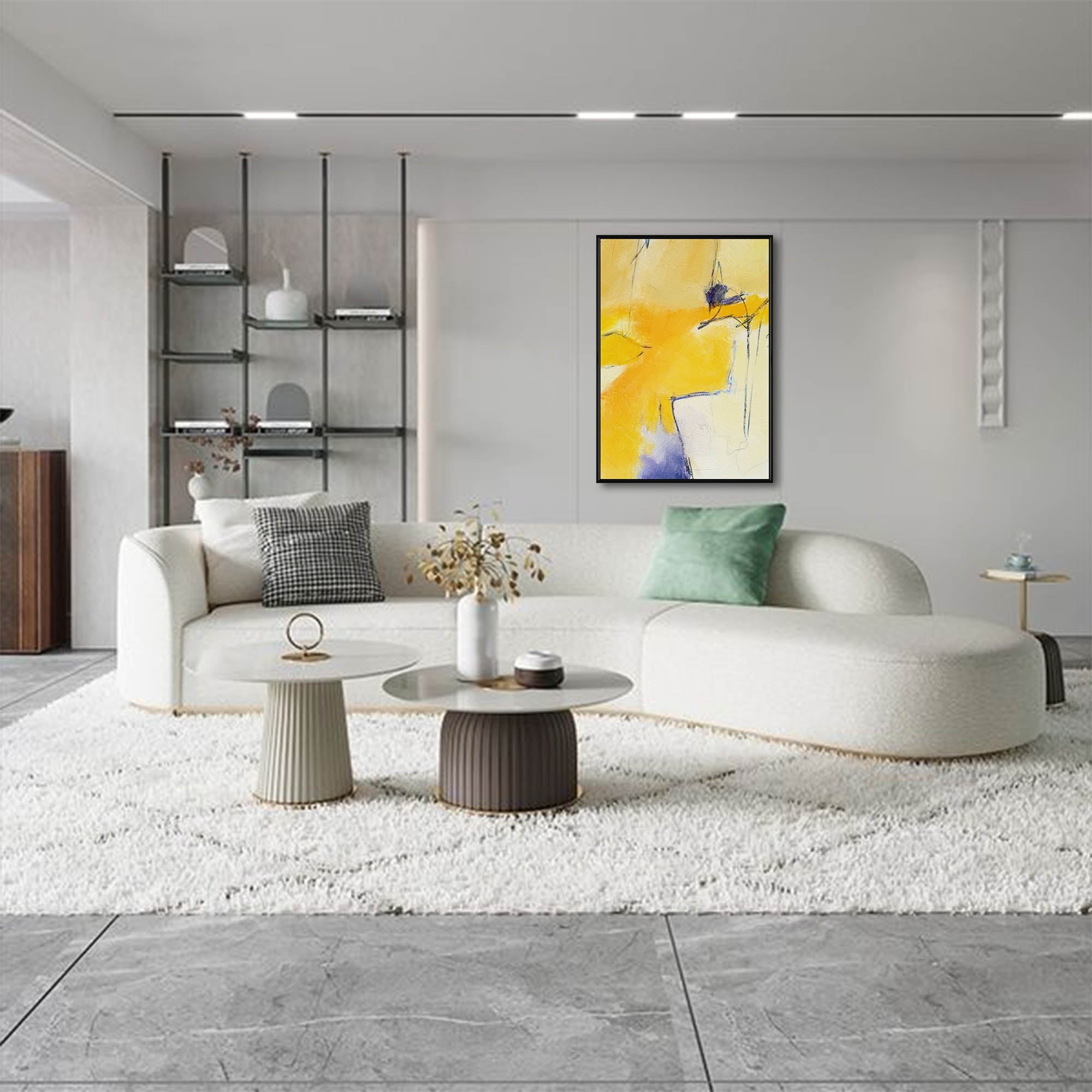 Minimalistisk lærredskunst #MI003