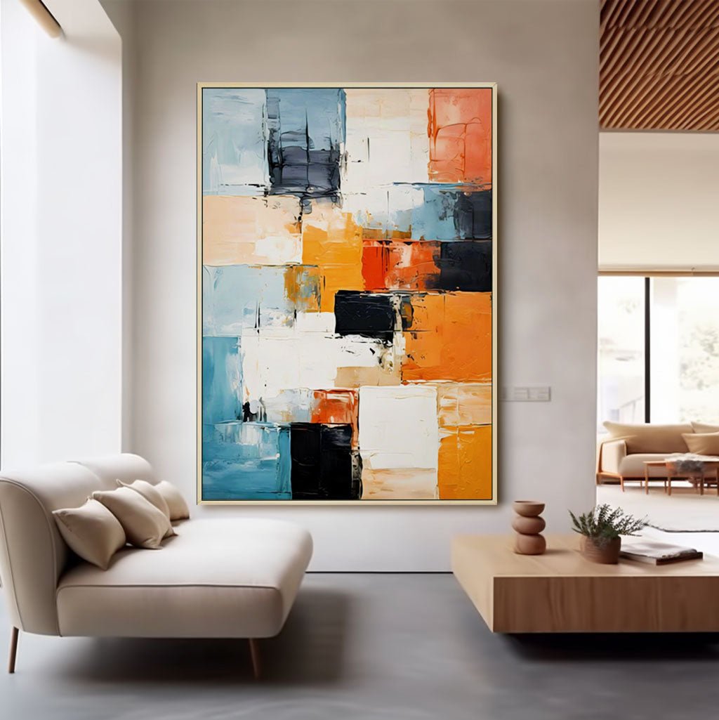 Abstract Colorful Painting "Couleurs du Temps"
