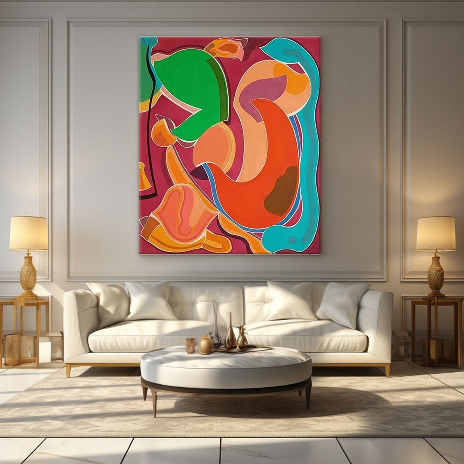 Abstract Colorful Painting "Rhapsody"