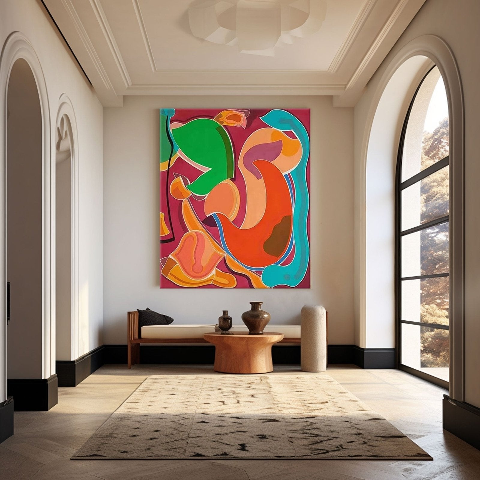 Abstract Colorful Painting "Rhapsody"