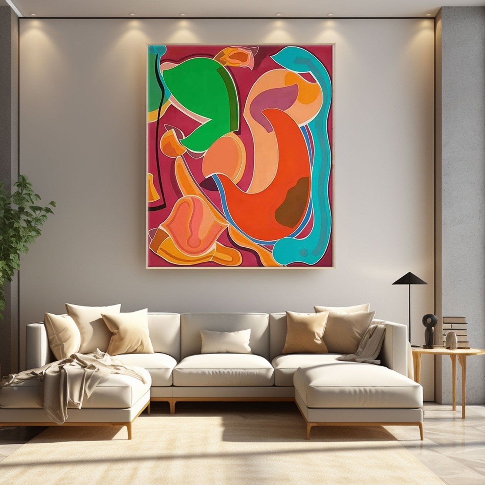 Abstract Colorful Painting "Rhapsody"