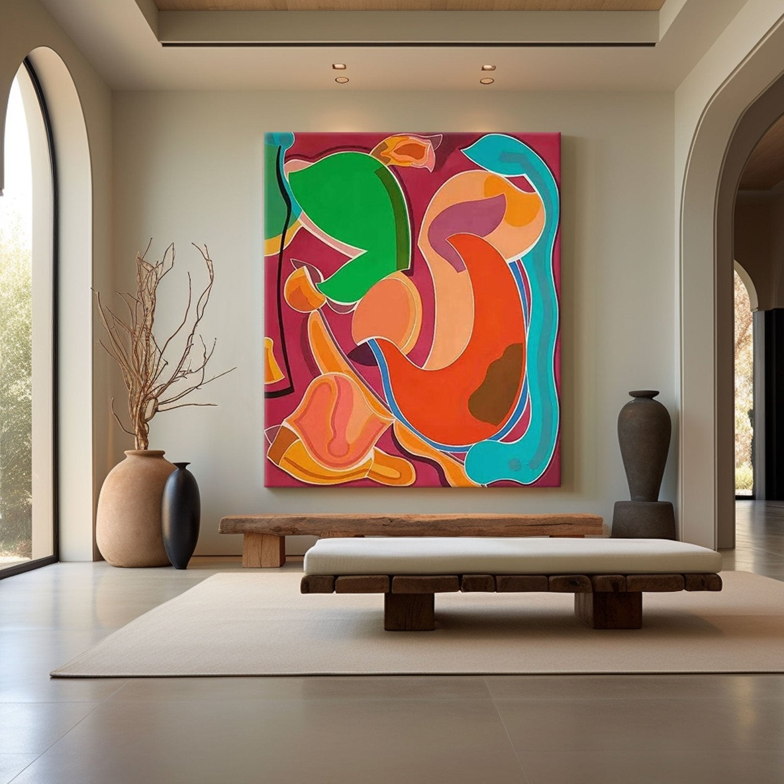 Abstract Colorful Painting "Rhapsody"