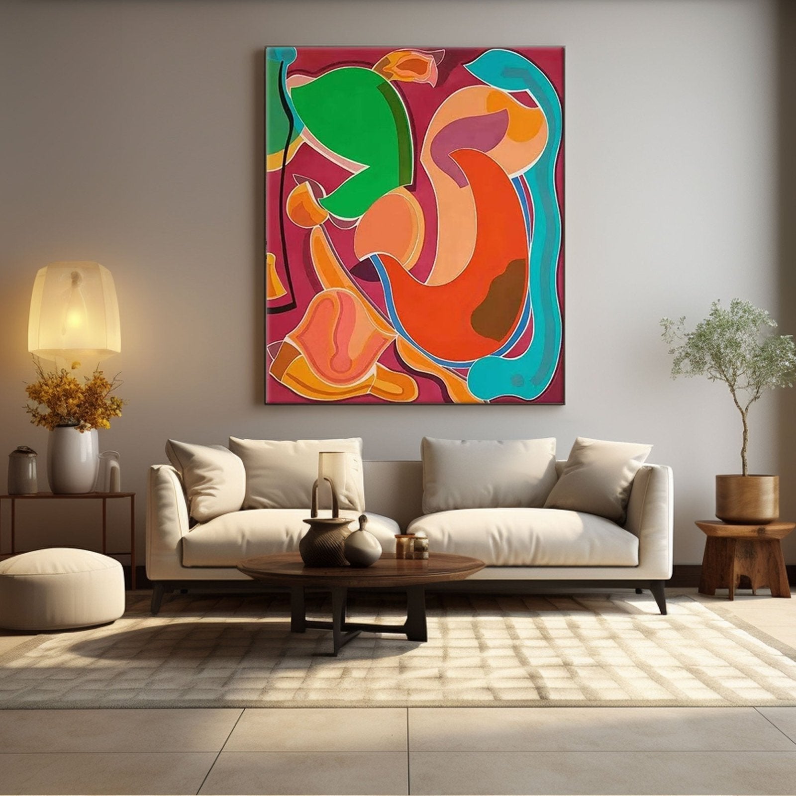 Abstract Colorful Painting "Rhapsody"