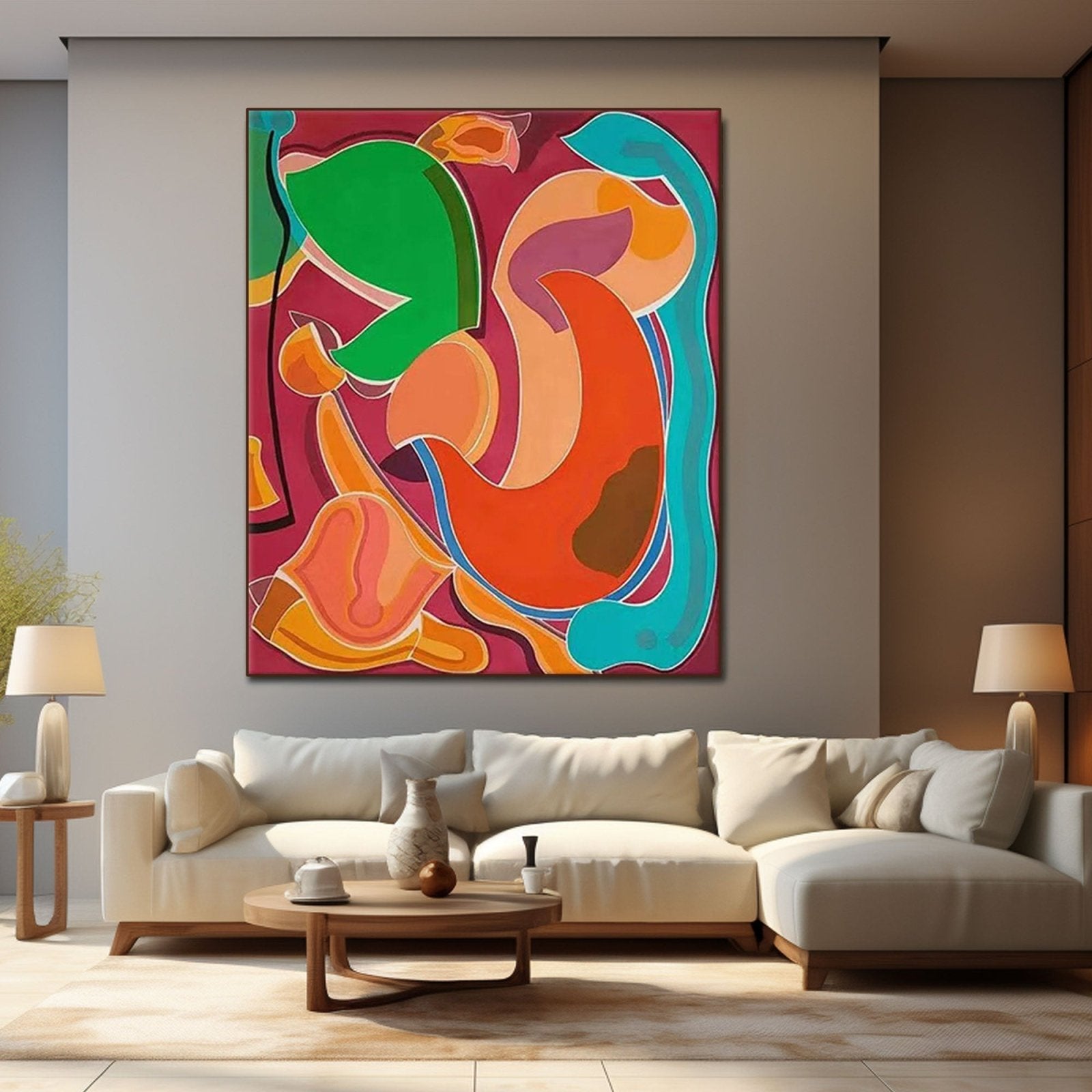 Abstract Colorful Painting "Rhapsody"