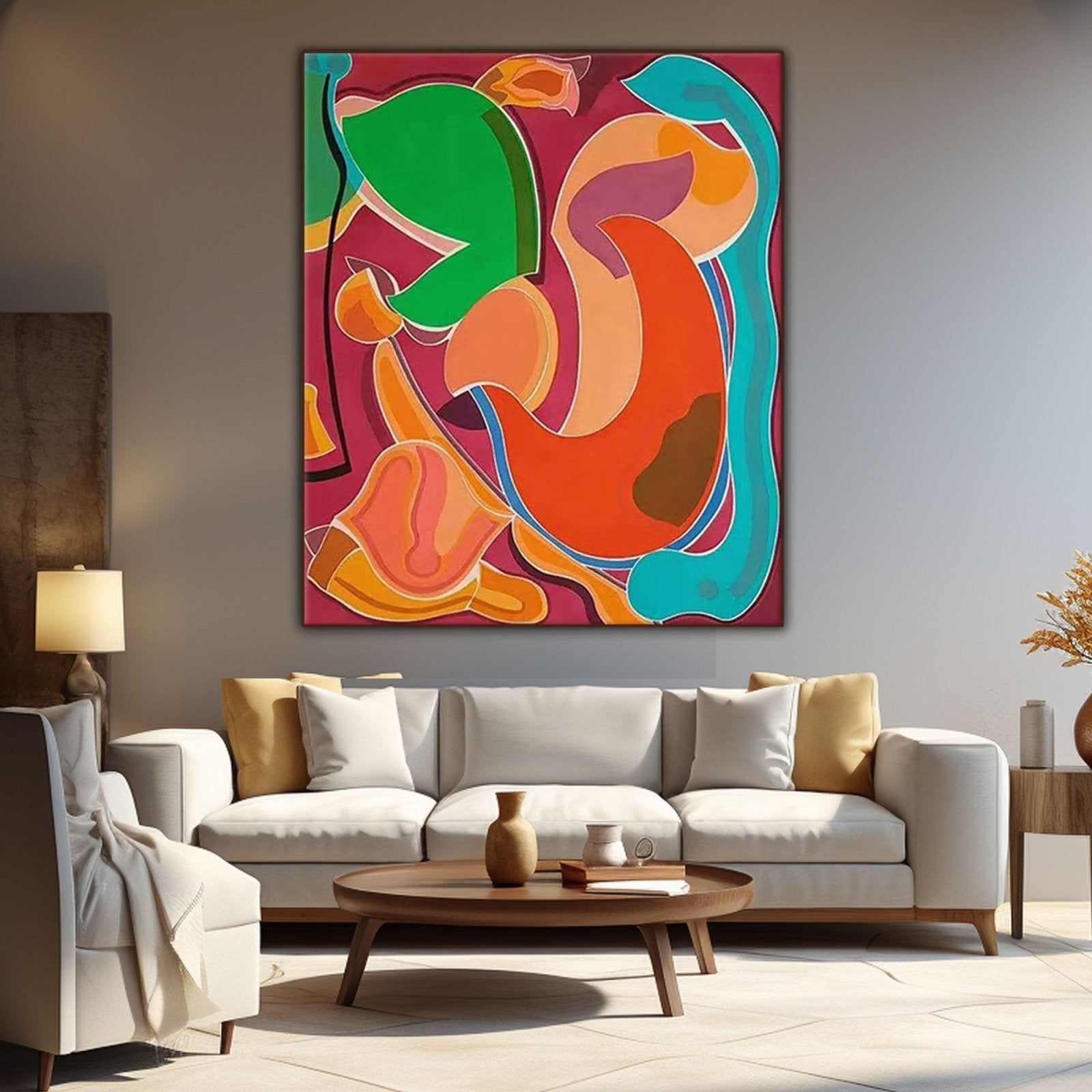 Abstract Colorful Painting "Rhapsody"