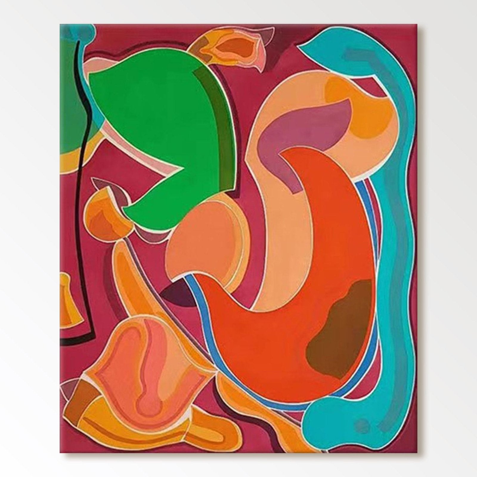Abstract Colorful Painting "Rhapsody"