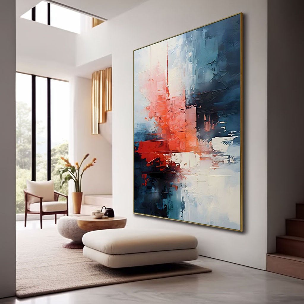 Abstract Colorful Painting "Rythmes Oubliés"