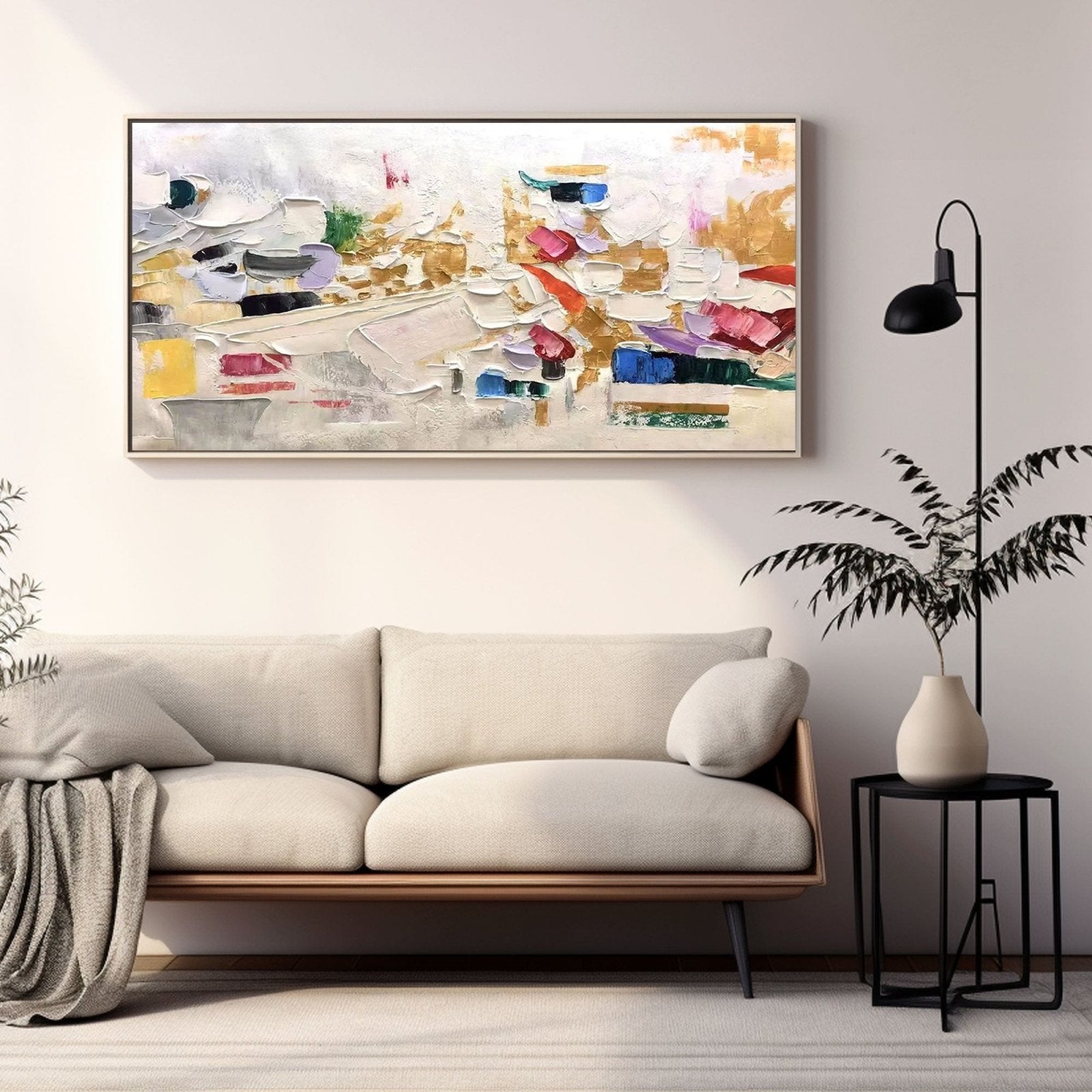 Abstract Colorful Painting "Songe"