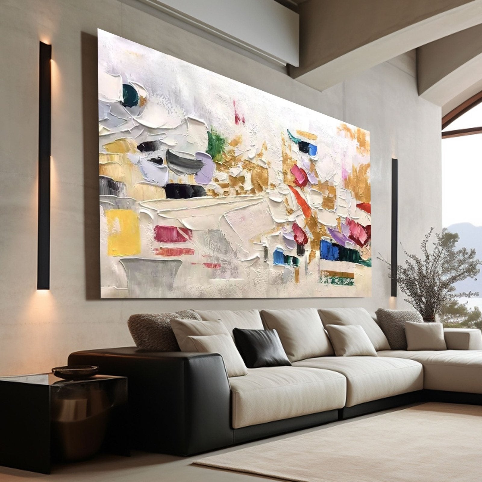 Abstract Colorful Painting "Songe"