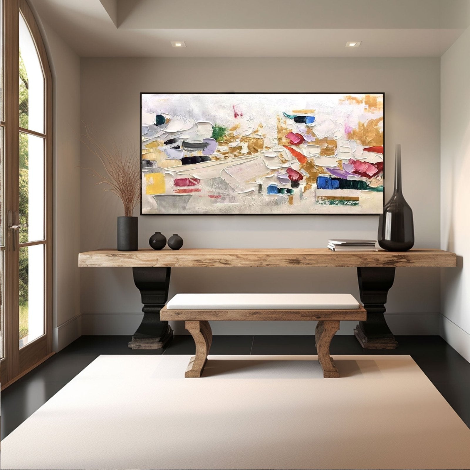 Abstract Colorful Painting "Songe"