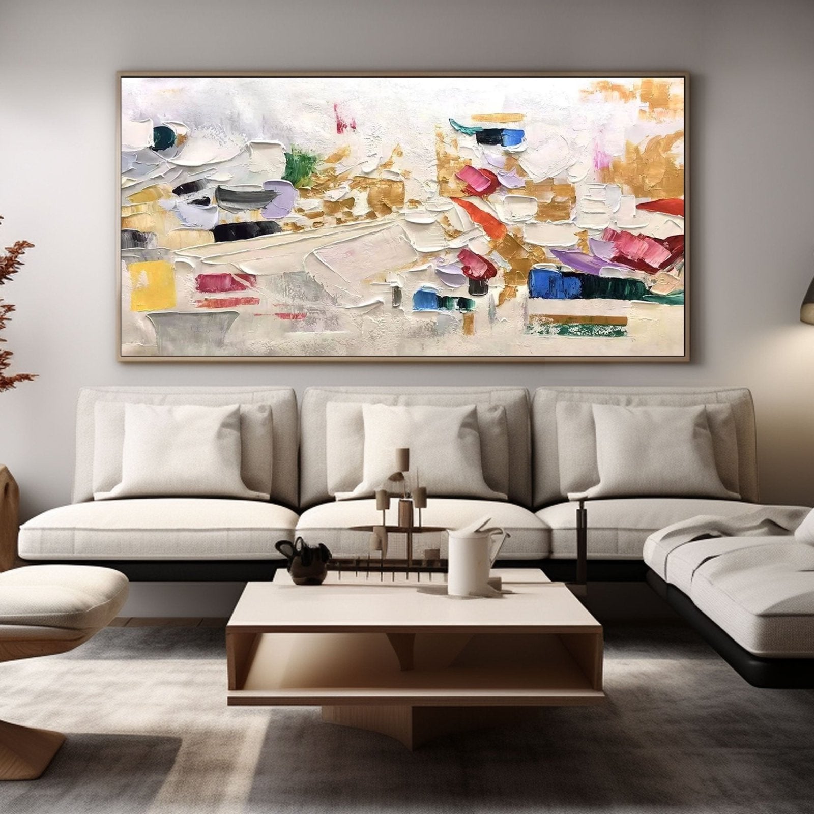 Abstract Colorful Painting "Songe"