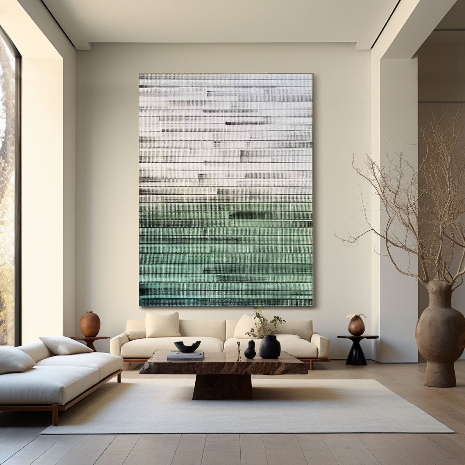 Abstract Minimalist Painting "Ebbing Tides"
