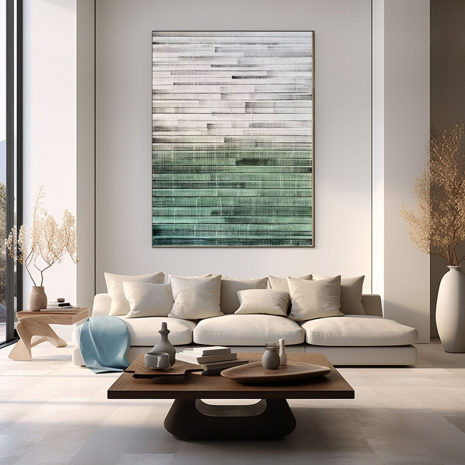 Abstract Minimalist Painting "Ebbing Tides"