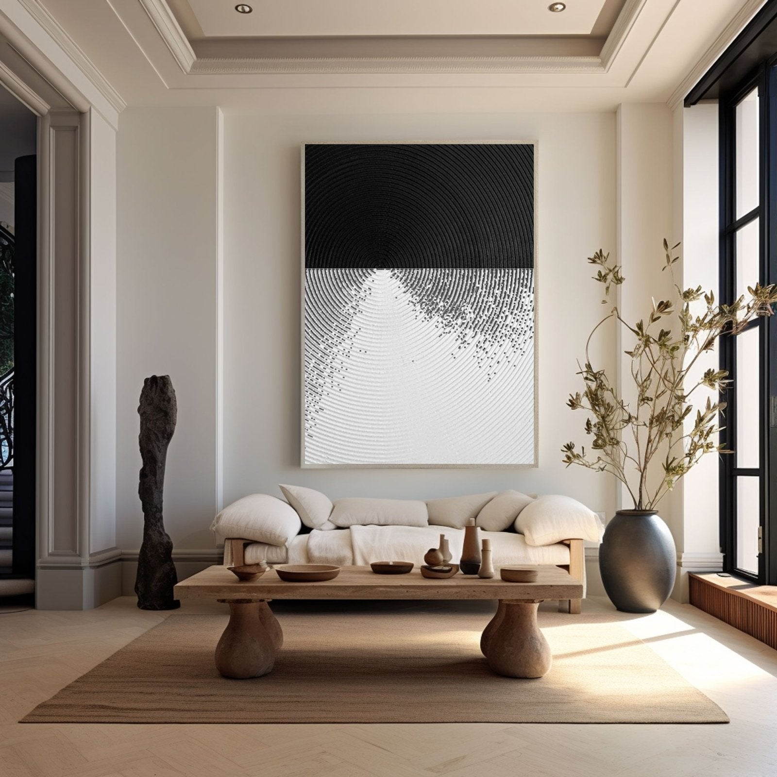Abstract Minimalist Painting "Immerse"