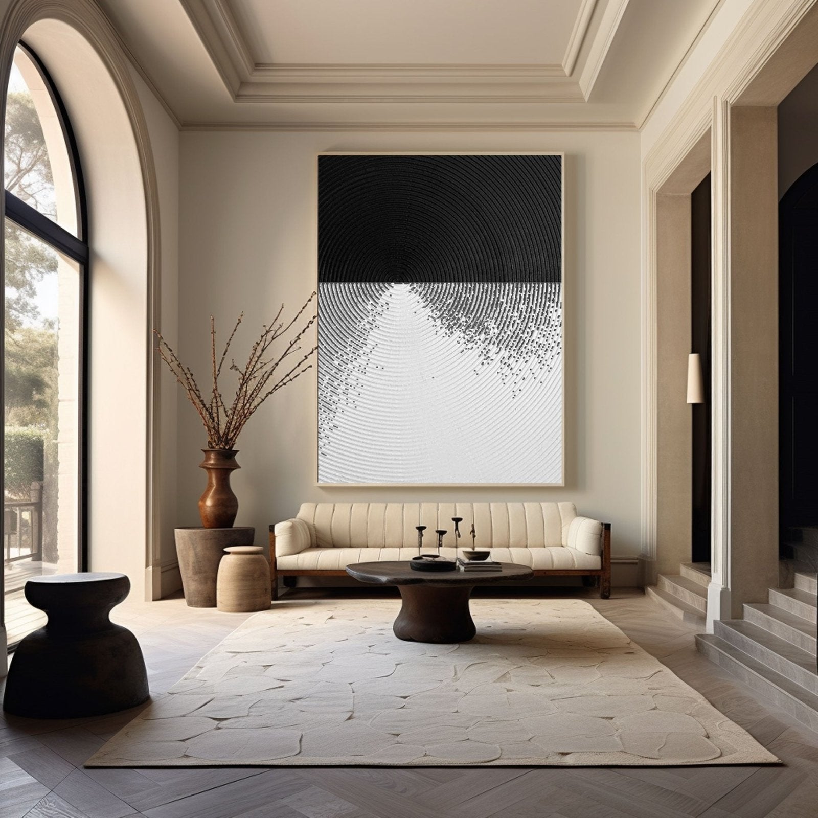 Abstract Minimalist Painting "Immerse"
