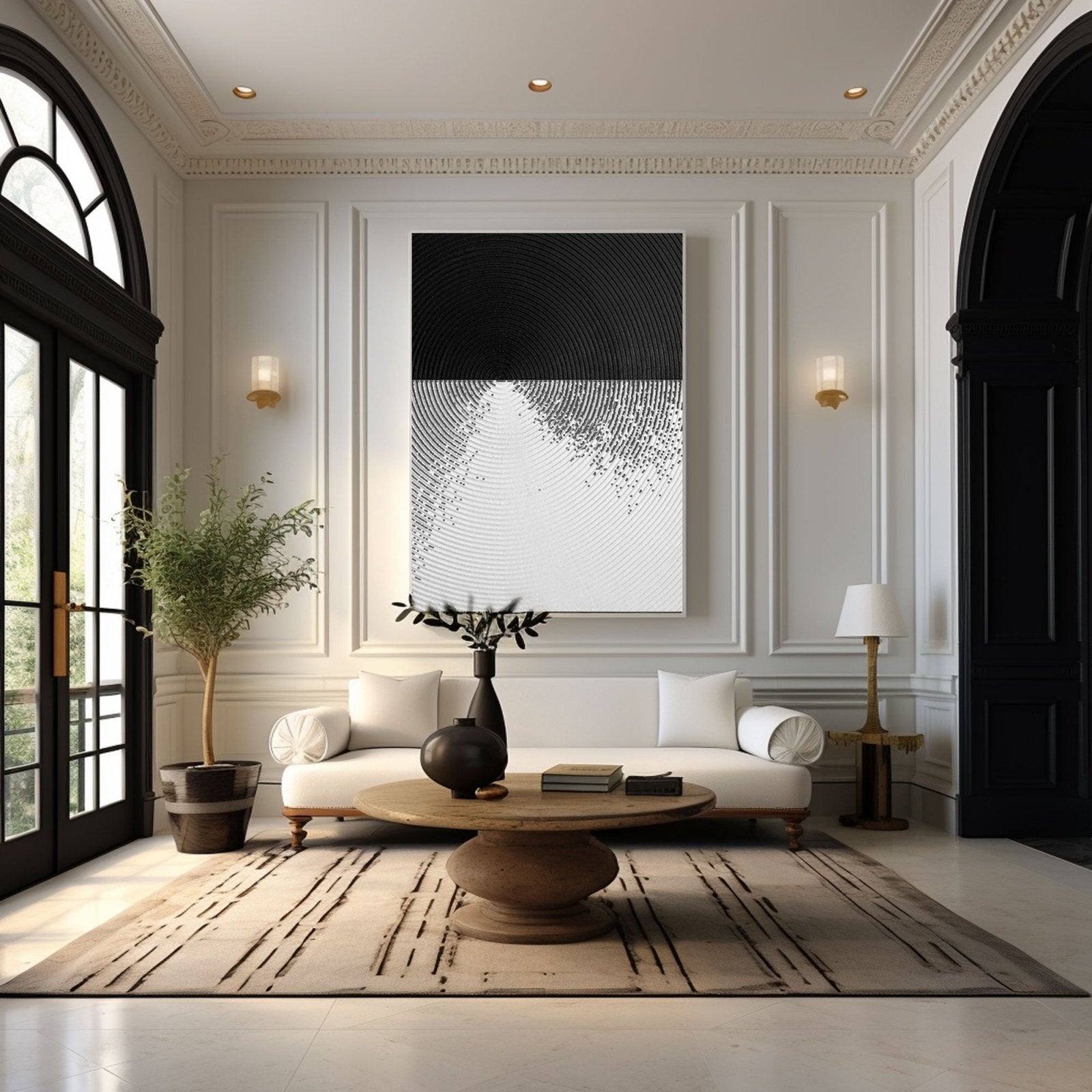 Abstract Minimalist Painting "Immerse"