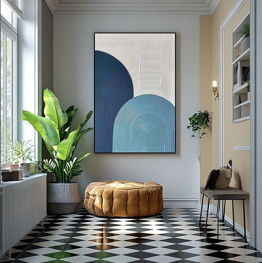 Abstract Painting "An tSolas agus an Dorchadas”