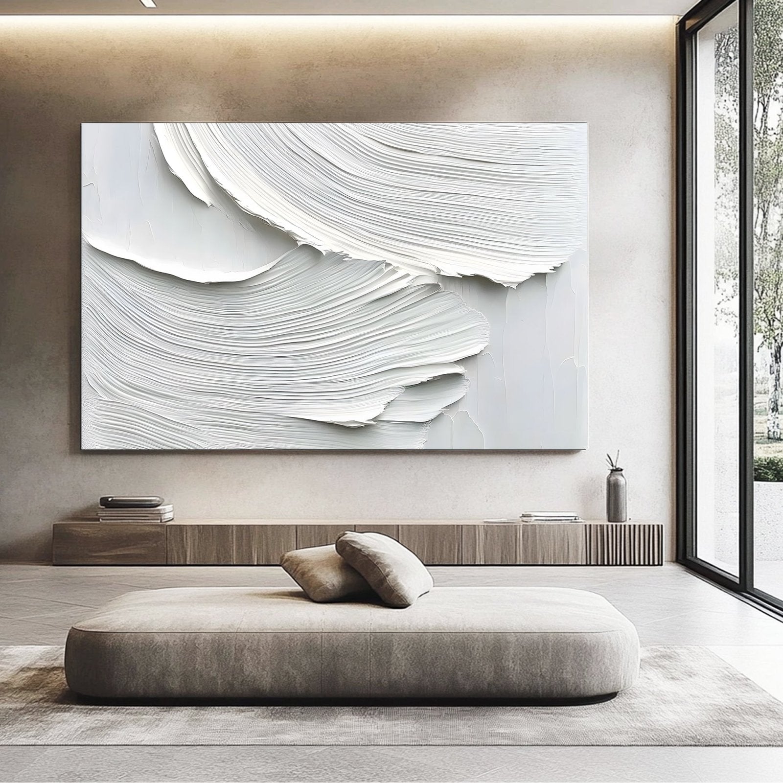 Abstract Painting "Arcos Blancos"