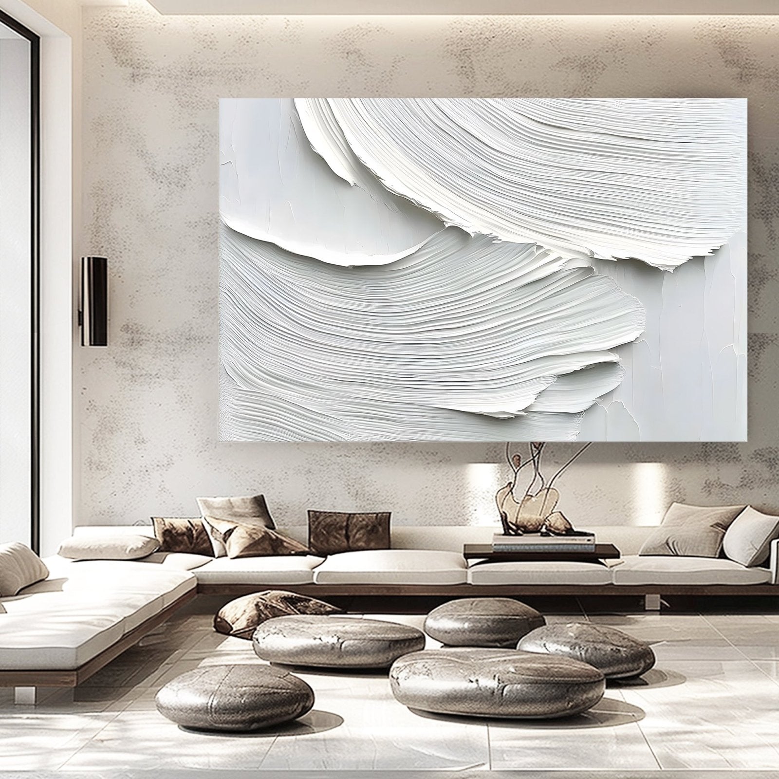 Abstract Painting "Arcos Blancos"