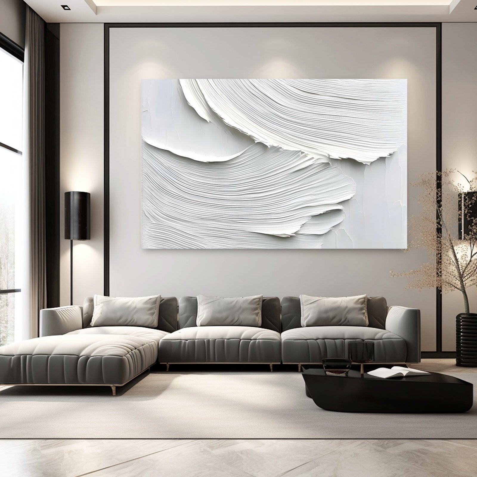 Abstract Painting "Arcos Blancos"