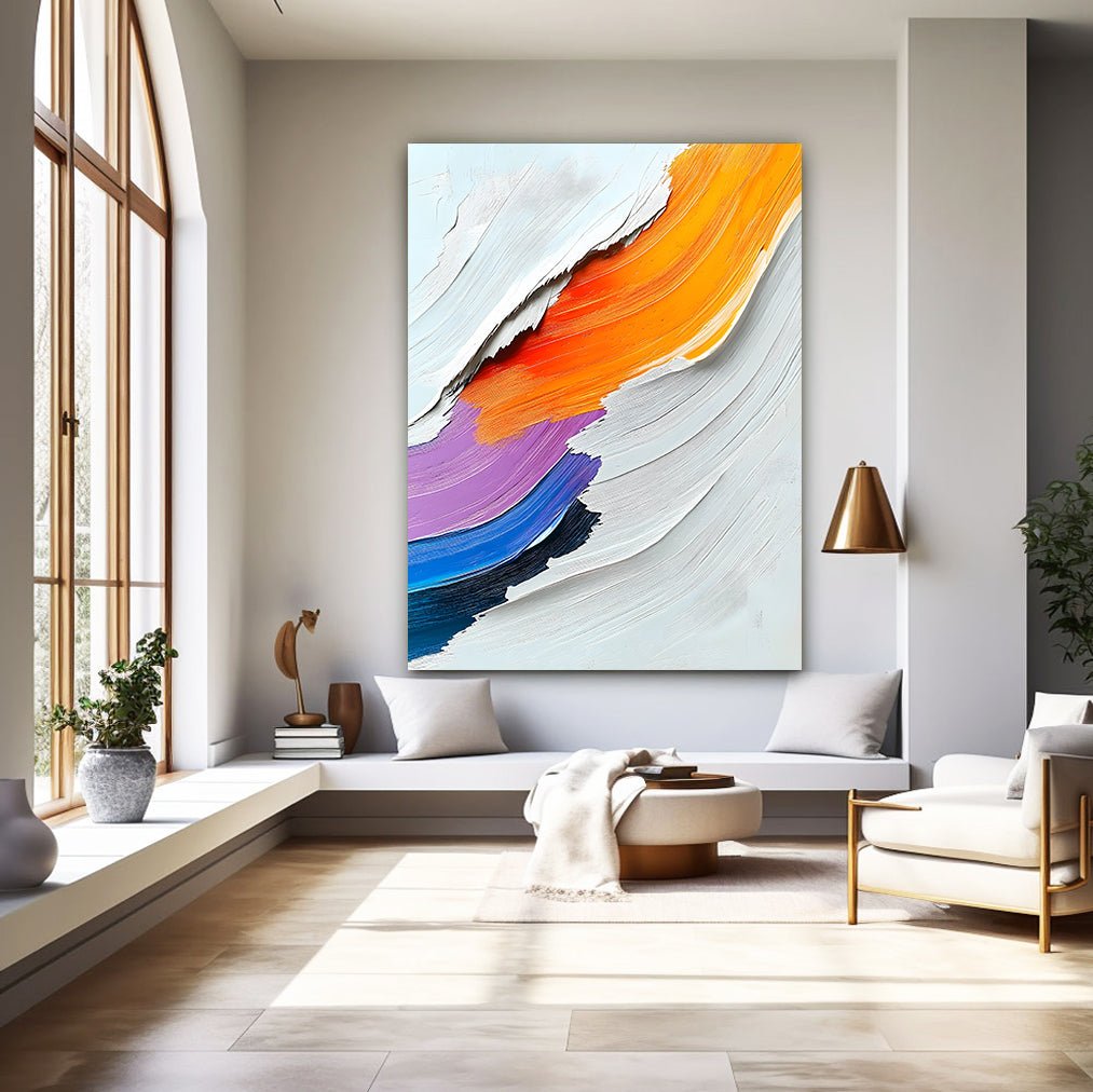 Abstrakt maleri "Armonía de Colores"