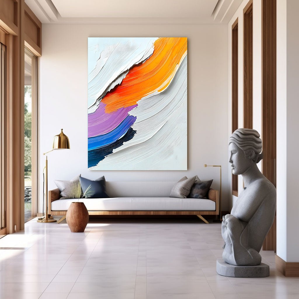 Abstrakt maleri "Armonía de Colores"