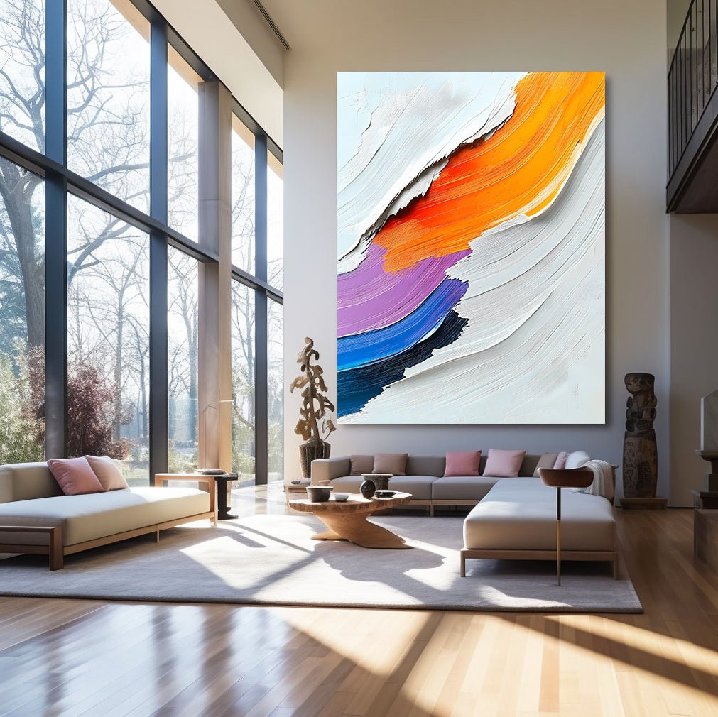 Abstrakt maleri "Armonía de Colores"