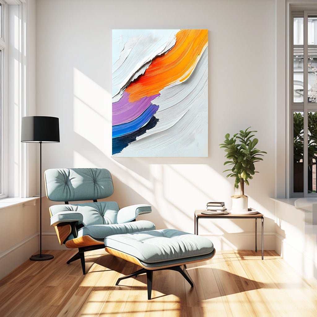 Abstrakt maleri "Armonía de Colores"