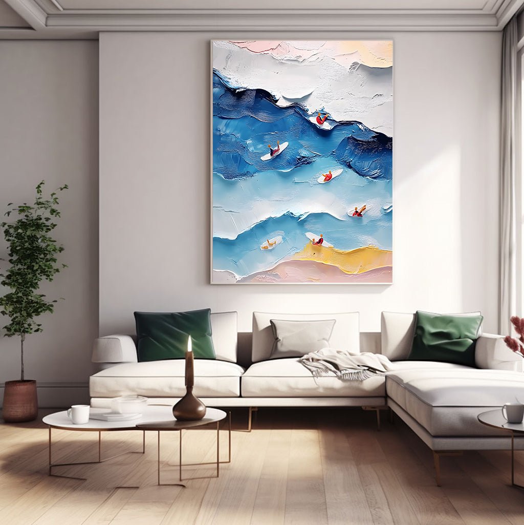 Abstract Painting "Armonía de Olas"