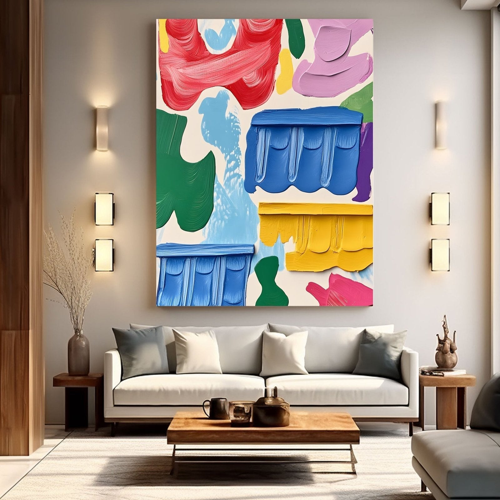 Abstract Painting "Armonía Floral”