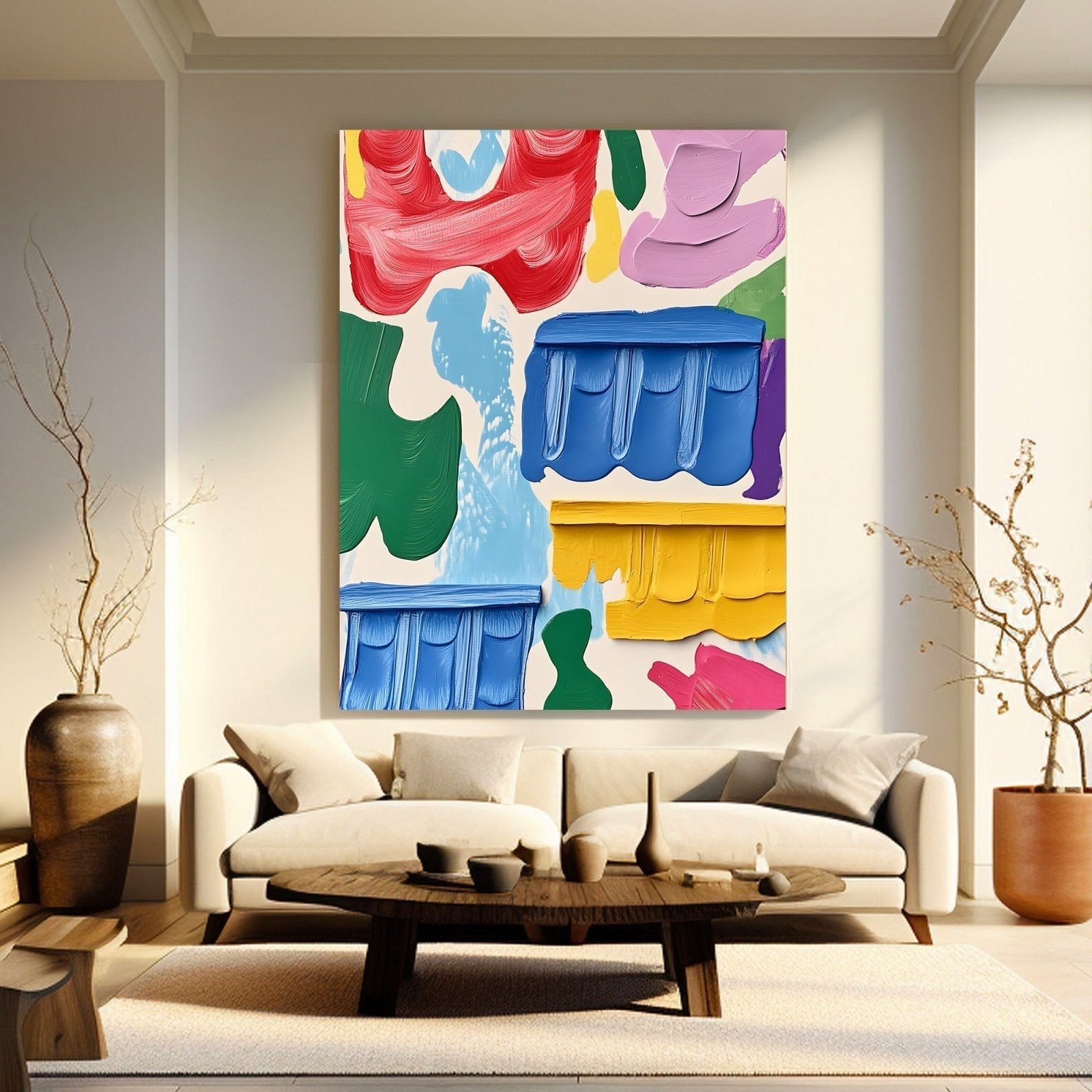 Abstract Painting "Armonía Floral”
