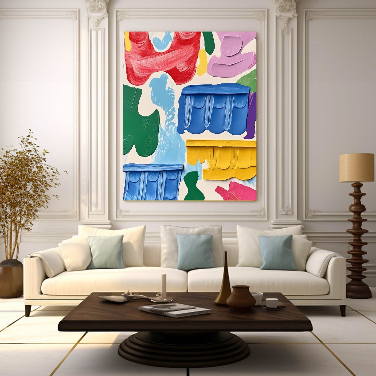 Abstract Painting "Armonía Floral”