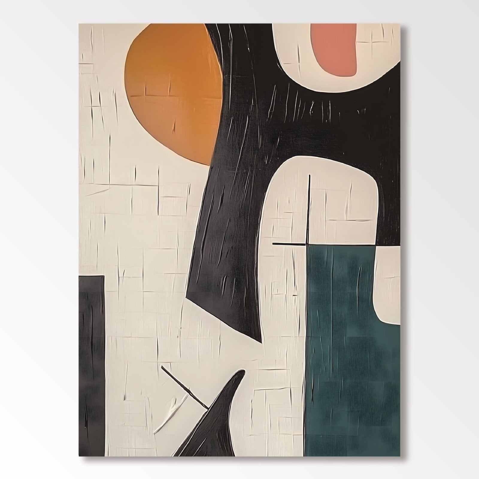 Abstrakt maleri "Armonía Geométrica"