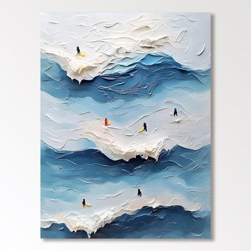 Abstrakt maleri "Armonía Marina"