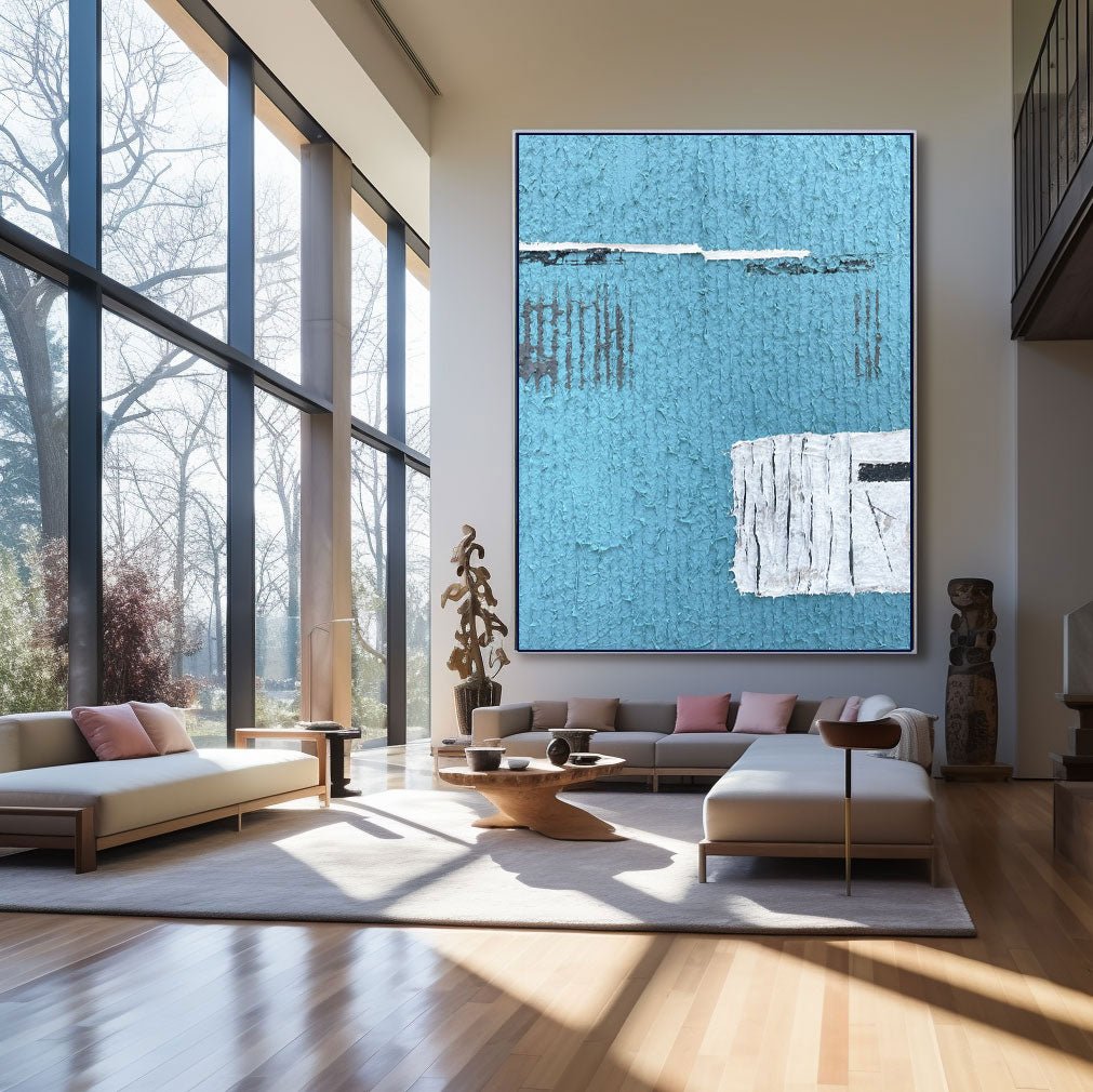 Abstract Painting "Azul Revelado”