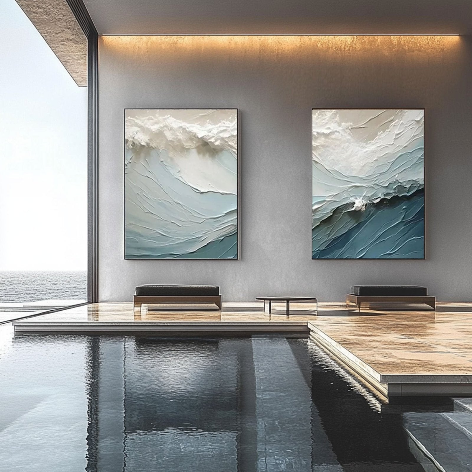 Abstract Painting "Azuréeve”